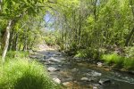 Enjoy private Oak Creek access from Cabin on the Creek, a 3BD Sedona rental in the heart of Sedona
